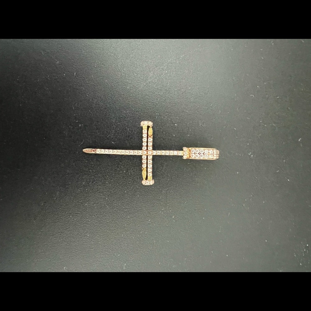 Nail cross pendant